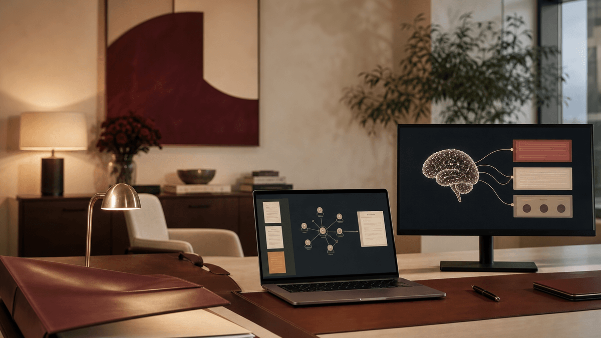 Brain, connections, agents: the three-layer build