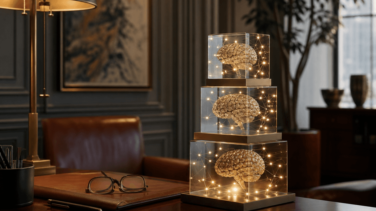 Brain, connections, agents: the three-layer build